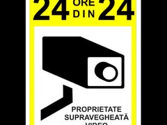Semn pentru proprietate supravegheata video 24 din 24