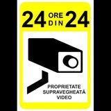 Semn pentru proprietate supravegheata video 24 din 24